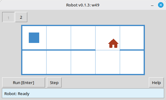 Task w49 environment 1: different wall layout on the grid.